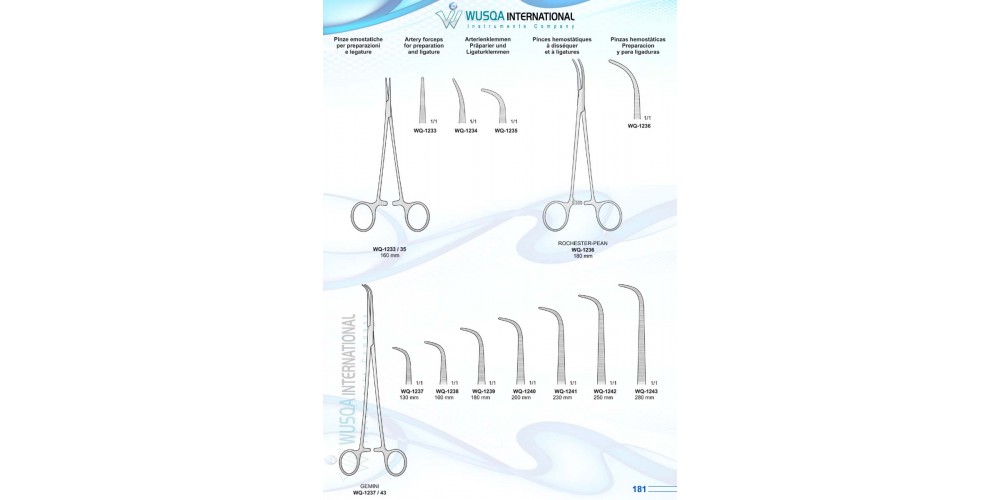 Artery Forceps for Preparation Ligature